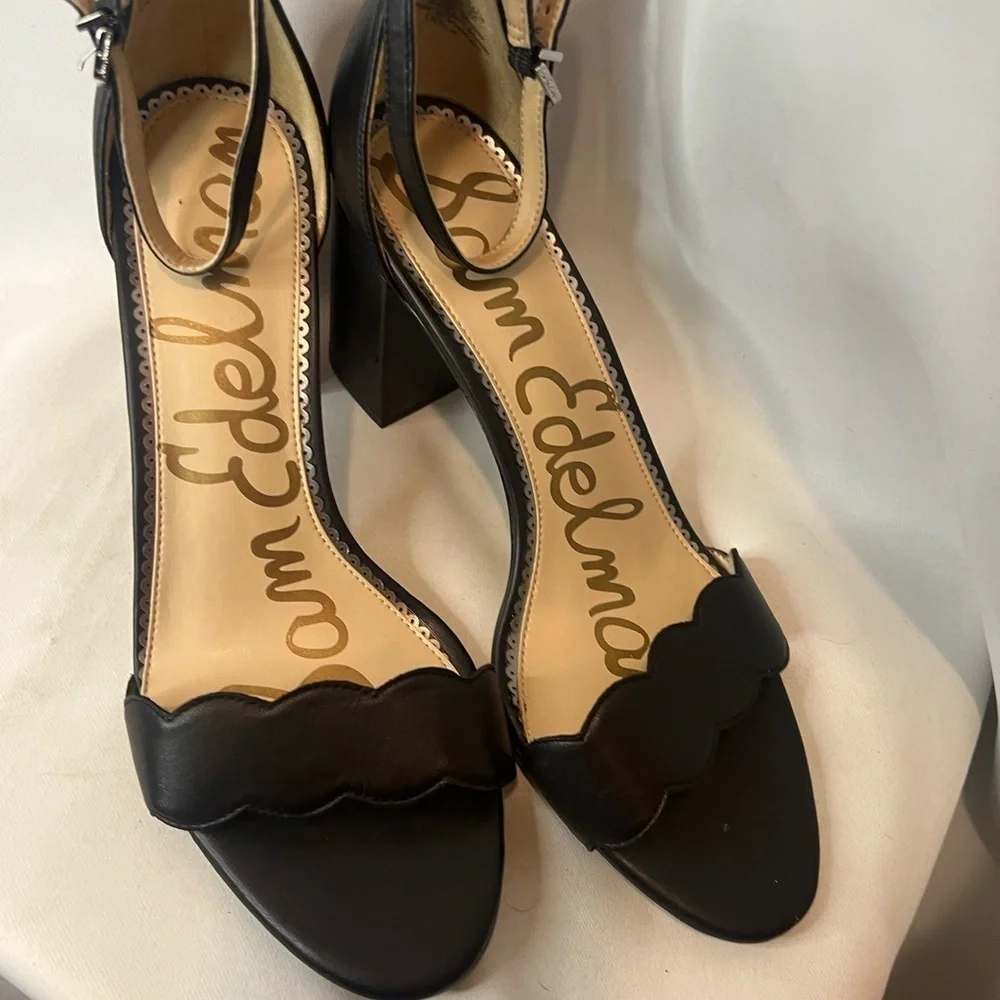 Sam Edelman New Black High Heel Slingback Pumps - Picture 4 of 6